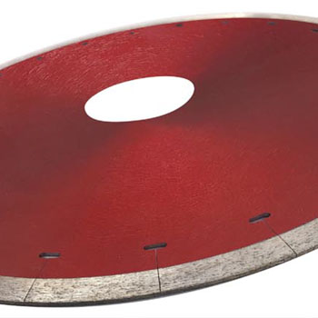 Hot Pressed Sintered Continuous Rim Saw Blade With T-Slot
